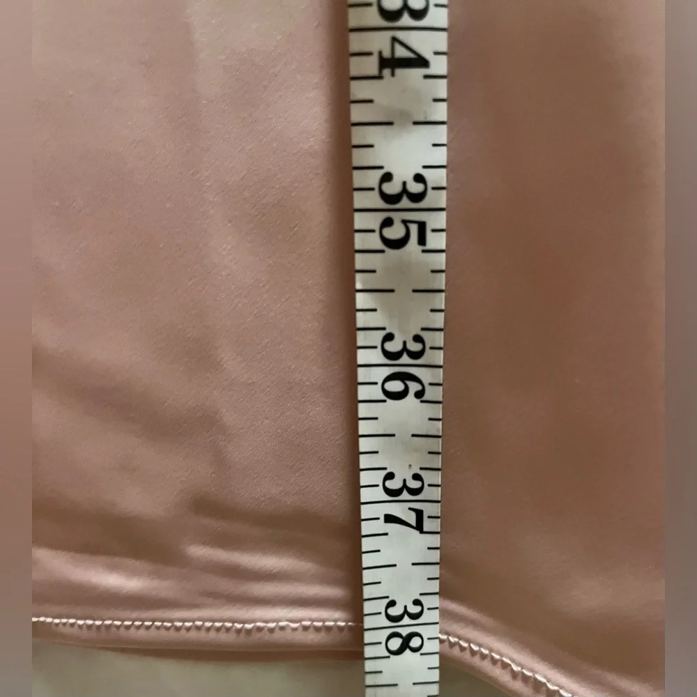 Aleeza Paris Dusty Pink Motif Satin Slip Skirt - Picture 15 of 15